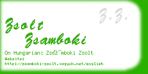 zsolt zsamboki business card